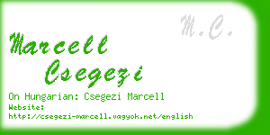 marcell csegezi business card